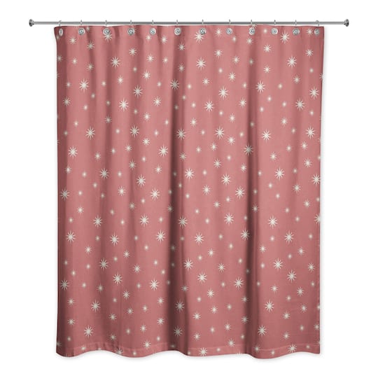 Red Twinkle Shower Curtain